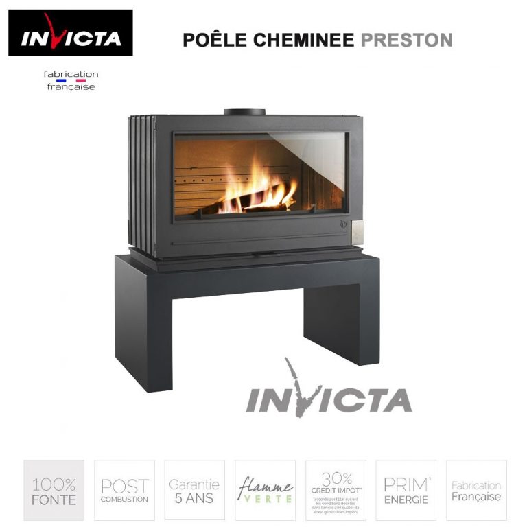 Poêle à Bois Invicta Chamane 14 Kw