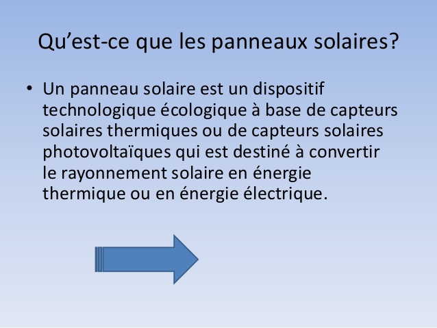 panneau solaire photovoltaique a quoi ca sert