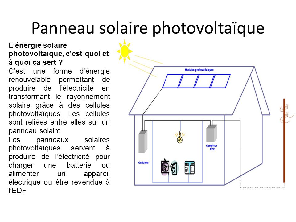 panneau solaire photovoltaique a quoi ca sert